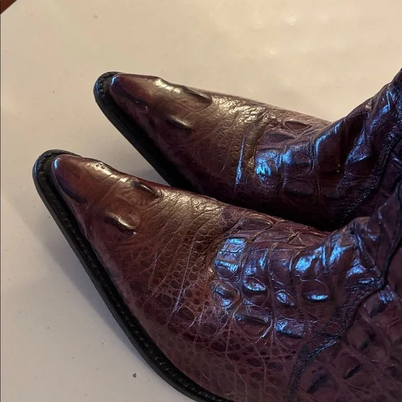 Authentic BUITRE Full-Quill Alligator Cowboy Boots – Cognac – Size 8.5 D Ariat Men main image 4